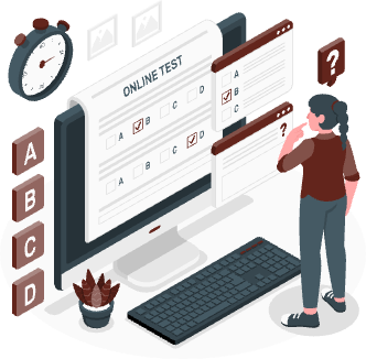 Online Test Illustration